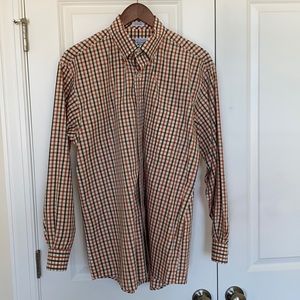 Brown and Green Onward Reserve Medium Classic Fit Button Down